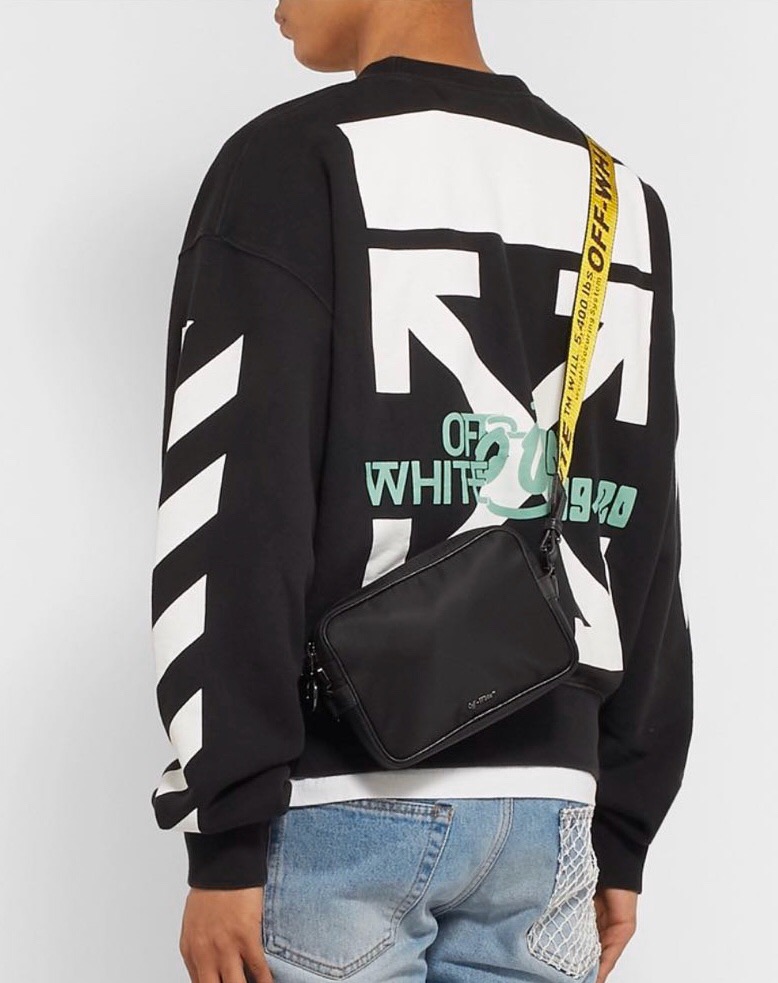 Off white sling bag cheap men