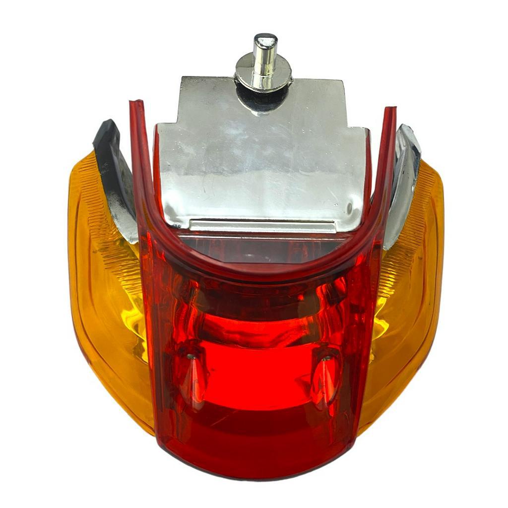 DNF SHOP Honda XRM 110 125 Red White Yellow Tail Light Assembly w/ Bulb