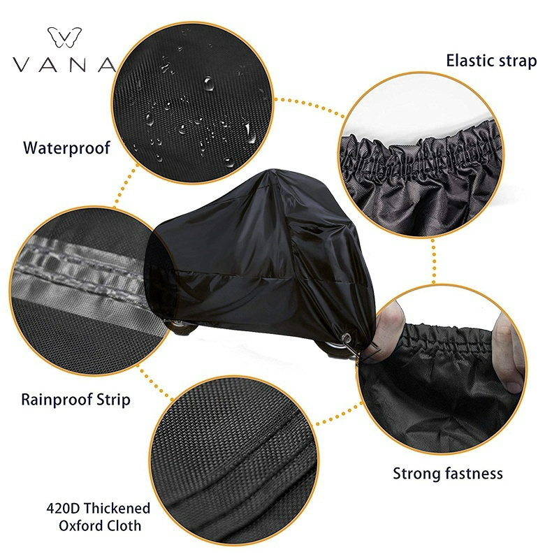 VANA Waterproof Motorcycle Cover Rain And Dust UV Cover Motorcycle - View #6