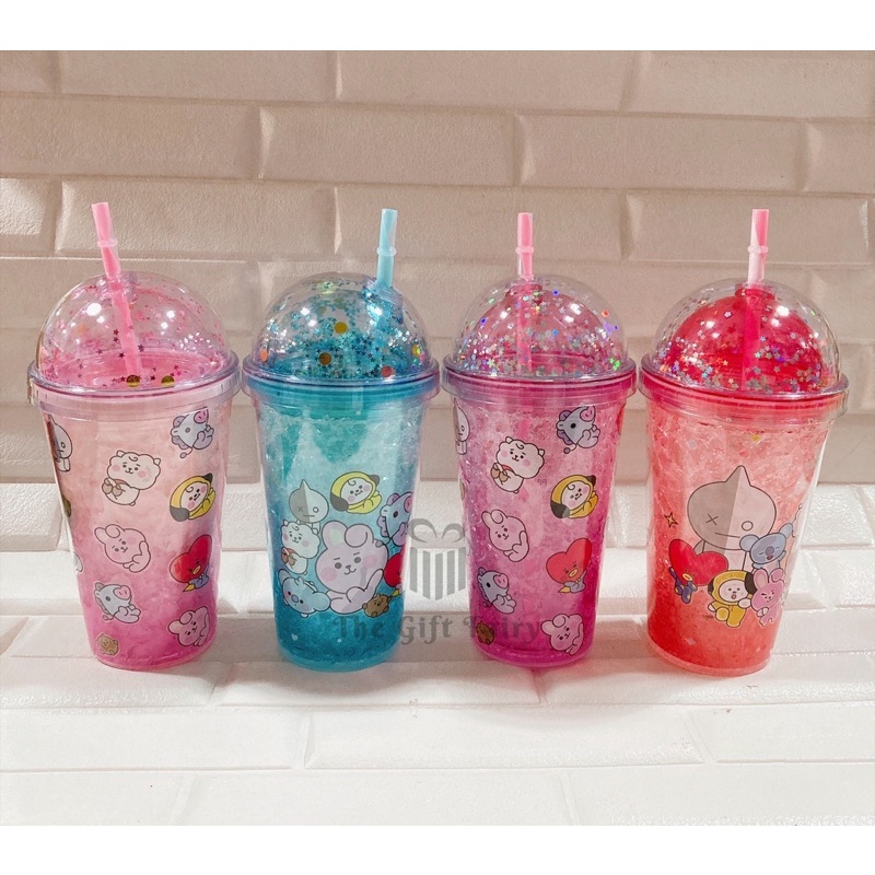 BTS BT21 Valentine Gift, Cute 40oz Tumbler For Lovers & Fans