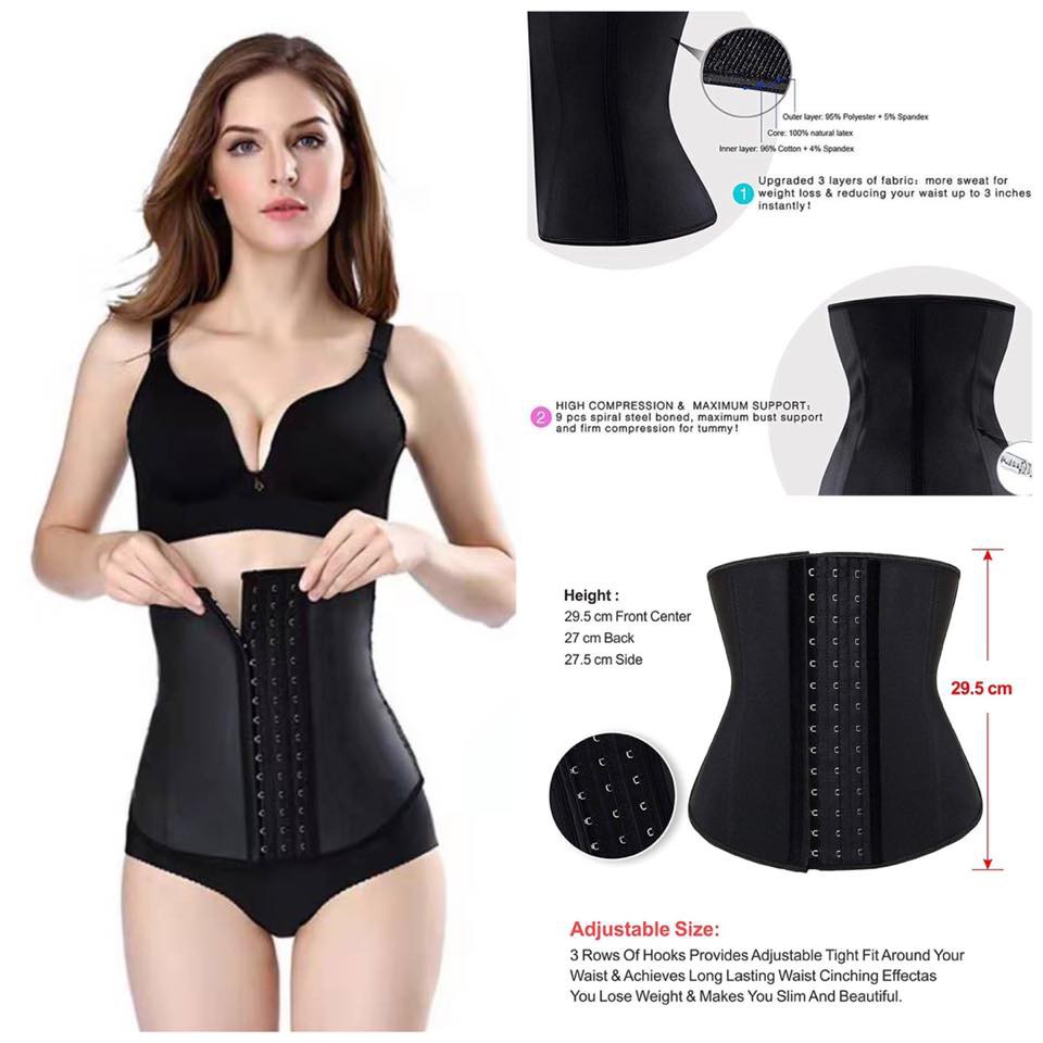 Corset Waist Trainer for Fat Burn and Weight Loss - Breathable Body Shaper, SHOPEE MALL