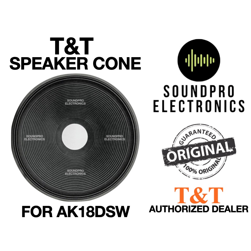 ORIGINAL T&T Speaker CONE for AK18DSW 18” Shopee Philippines