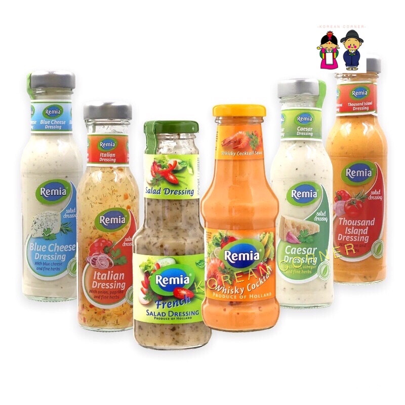 Remia Salad Dressing Caesar Blue Cheese French Cocktail Italian No