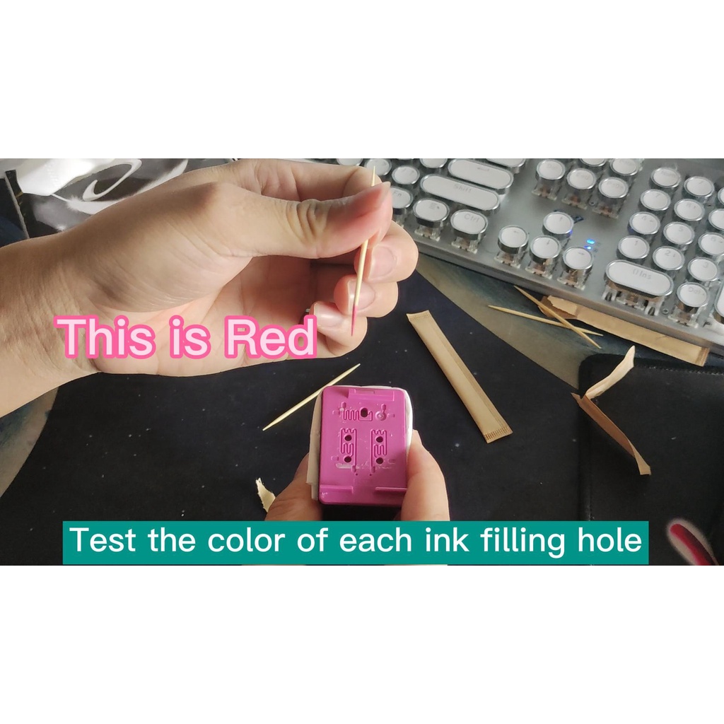 Cartridge Refill Ink Kit color test For HP 61 63 65 67 678 680 682 21 ...