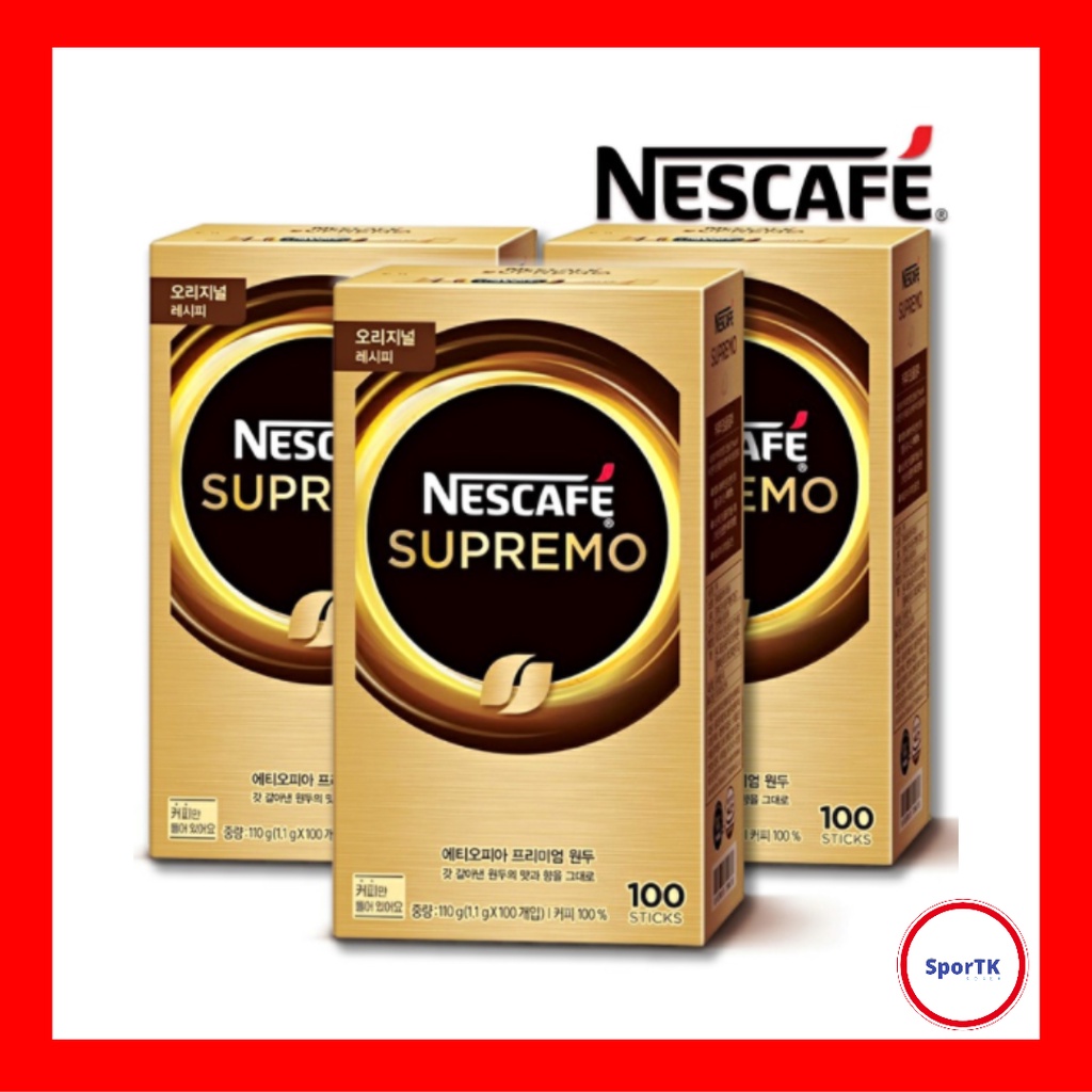 NESCAFE Supremo Americano Coffee Original 100T Korean Instant Coffee