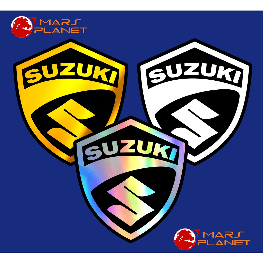 SUZUKI MOTORCYCLE STICKER DECAL BADGE WATERPROOF VINYL CUT OUT DECAL ...