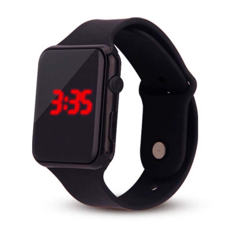 Silicone Led Bracelet Watch Student Touch Screen Square LED Watch  Electronic Watch Gift