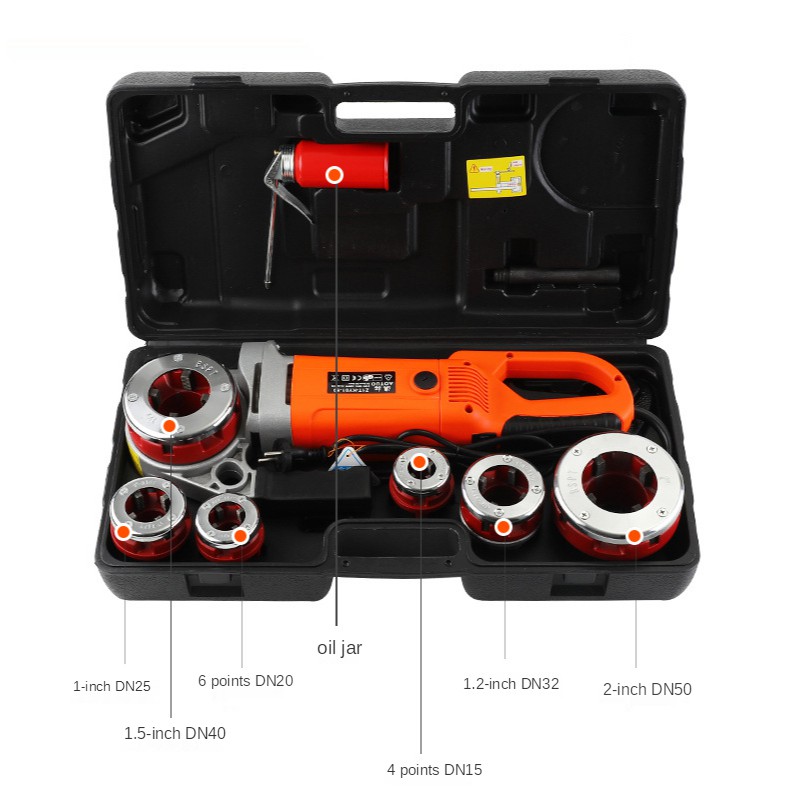 230V 2300W Electric pipe threading machine Hinge plate hinge thread ...