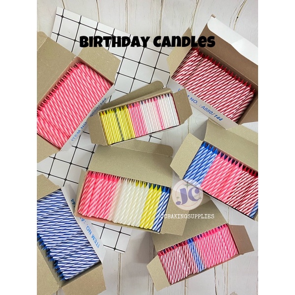 Birthday Candle Set 288 pcs Spiral Candle | Shopee Philippines