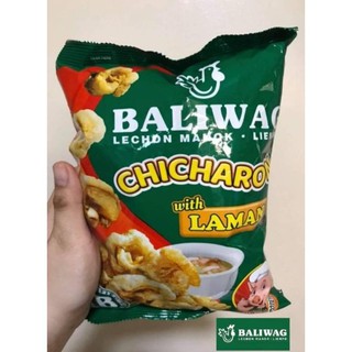 BALIWAG LECHON - Chicharon with LAMAN 2 pcs (100g) | Shopee Philippines