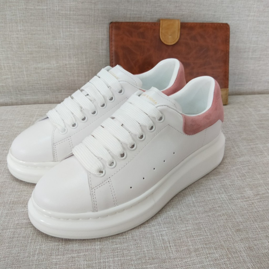 Alexander mcqueen shoes white cheap and pink