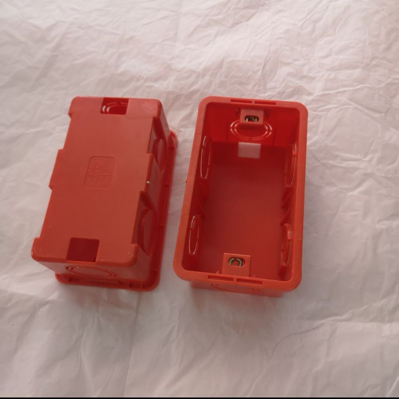 Utility box junction box ,cover pvc orange for electrical | Shopee ...