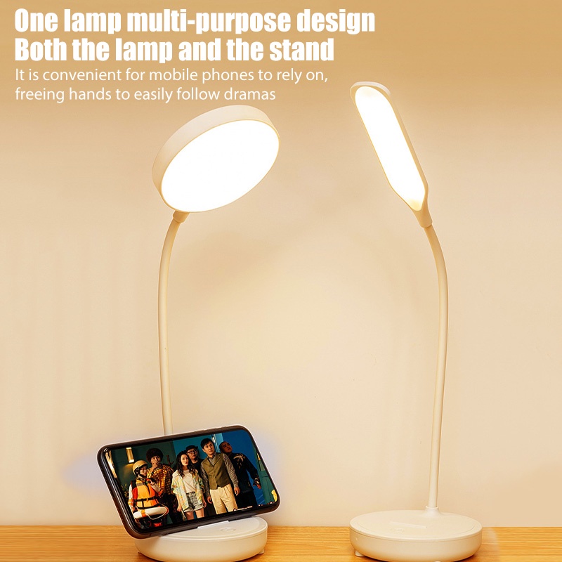 Led Lampe Eye Protection Desk Lamp Rechargeable Pluggable 3 Color With