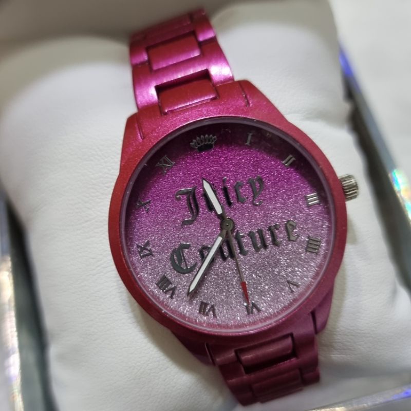Juicy Couture Black Plastic Dress Watch
