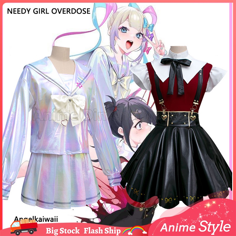 Hololive NEEDY GIRL OVERDOSE KAngel Cosplay Costume Angel-chan ...