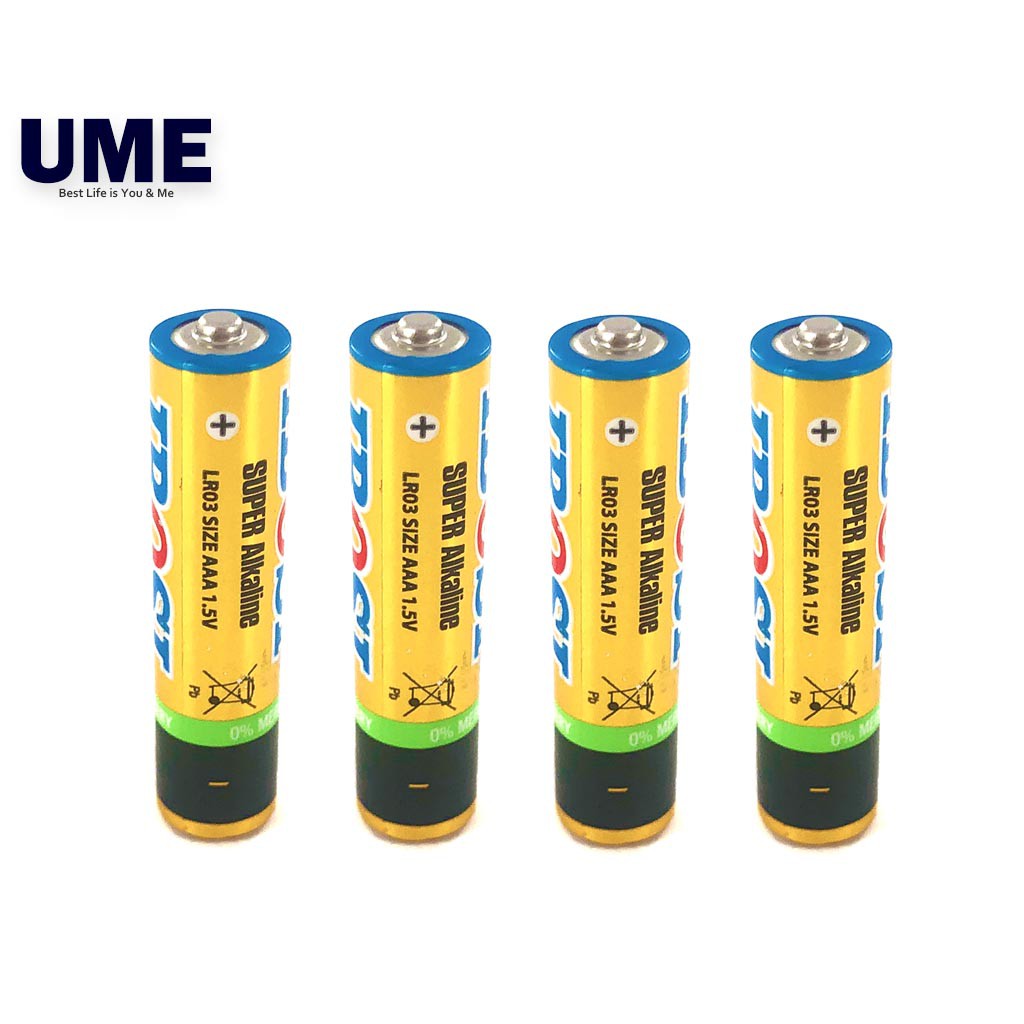 4Pcs 1.5V AAA Size Battery IBOSI Super Alkaline Power AAA Batteries