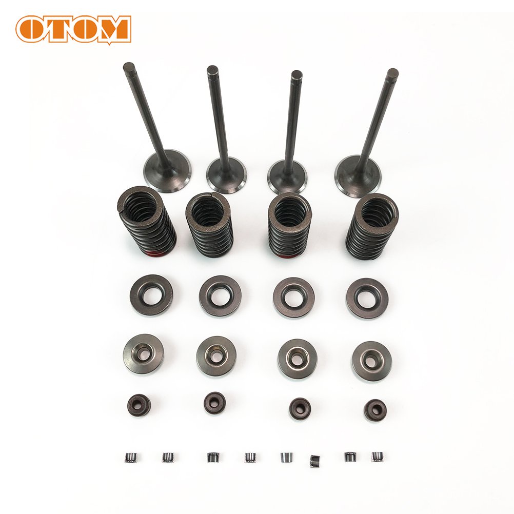 Otom Motorcycle Valve Lock Clamp Oil Seal Seat Spring Intake Exhaust Valves Set For Zongshen