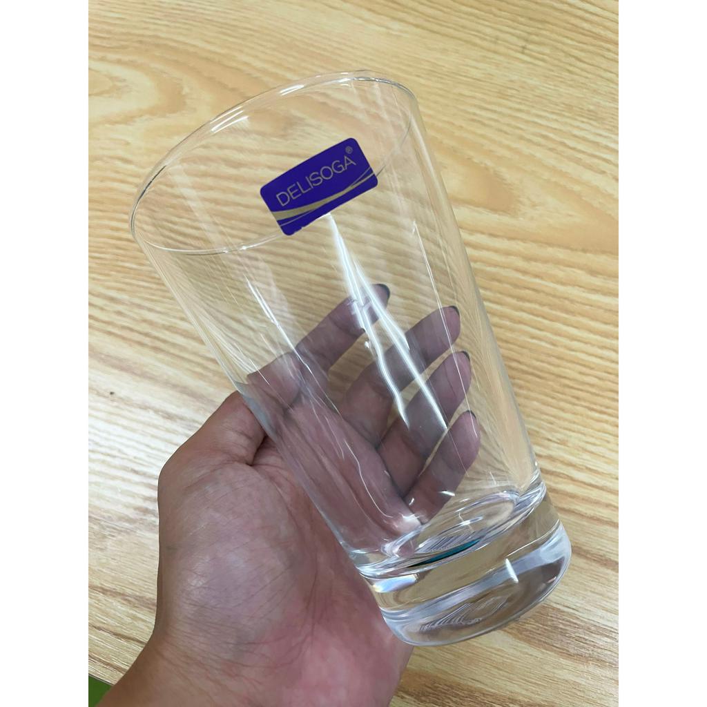 DELI Transparent glass cup breakfast household glass milk juice drink ...