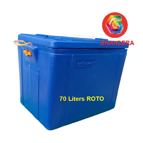 ROTO Fish Cooler Box 70Liters (approx.23inx16inx19in) Ice Chest , Meat ...