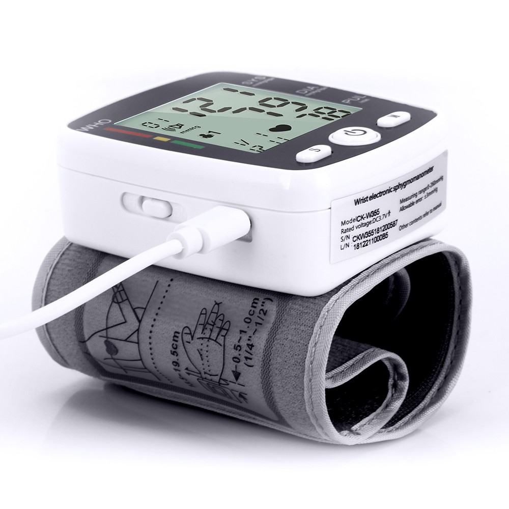 Blood Pressure Digital Monitor Wrist Type High-precision Blood Pressure ...
