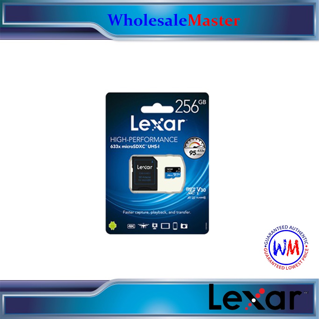 Lexar High Performance micro SD 256GB 100MB/s LSDMI256BB633A | Shopee ...