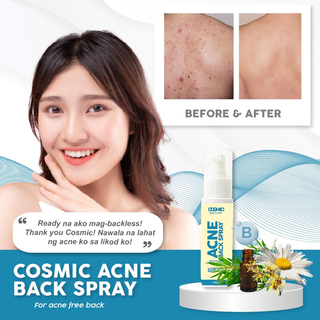 Cosmic Lab Natural Back Acne Spray Revive healthy and Glowing skin