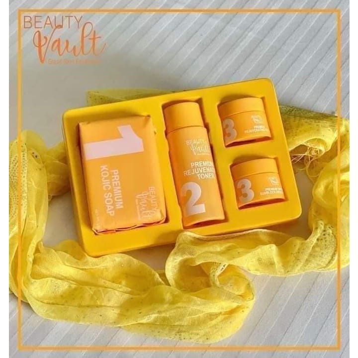 Beauty Vault Premium Rejuvenating Set (lightens pimple marks, melasma and dark spots) Shopee