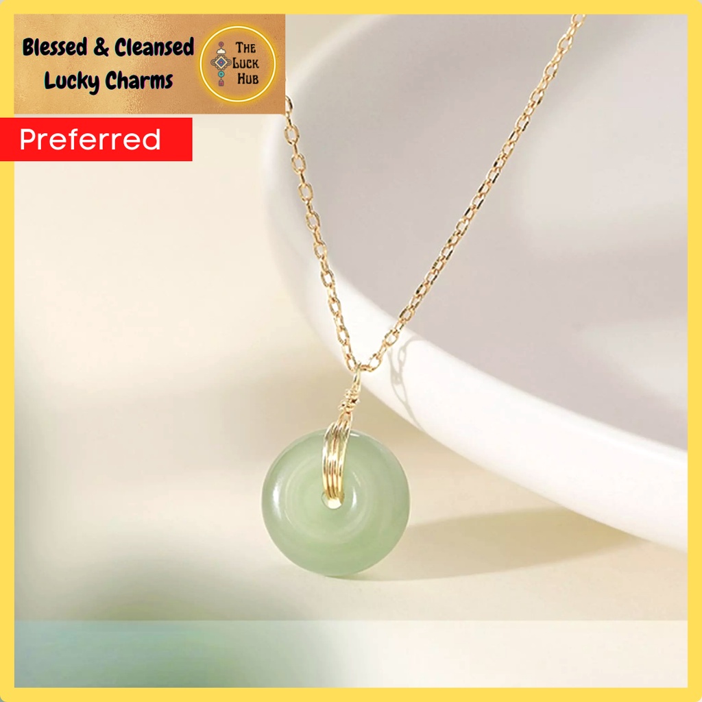 JADE NECKLACE Lucky Charm ORIGINAL Authentic Jade Stone 2024 attracts wealth healing lovelife Shopee Philippines