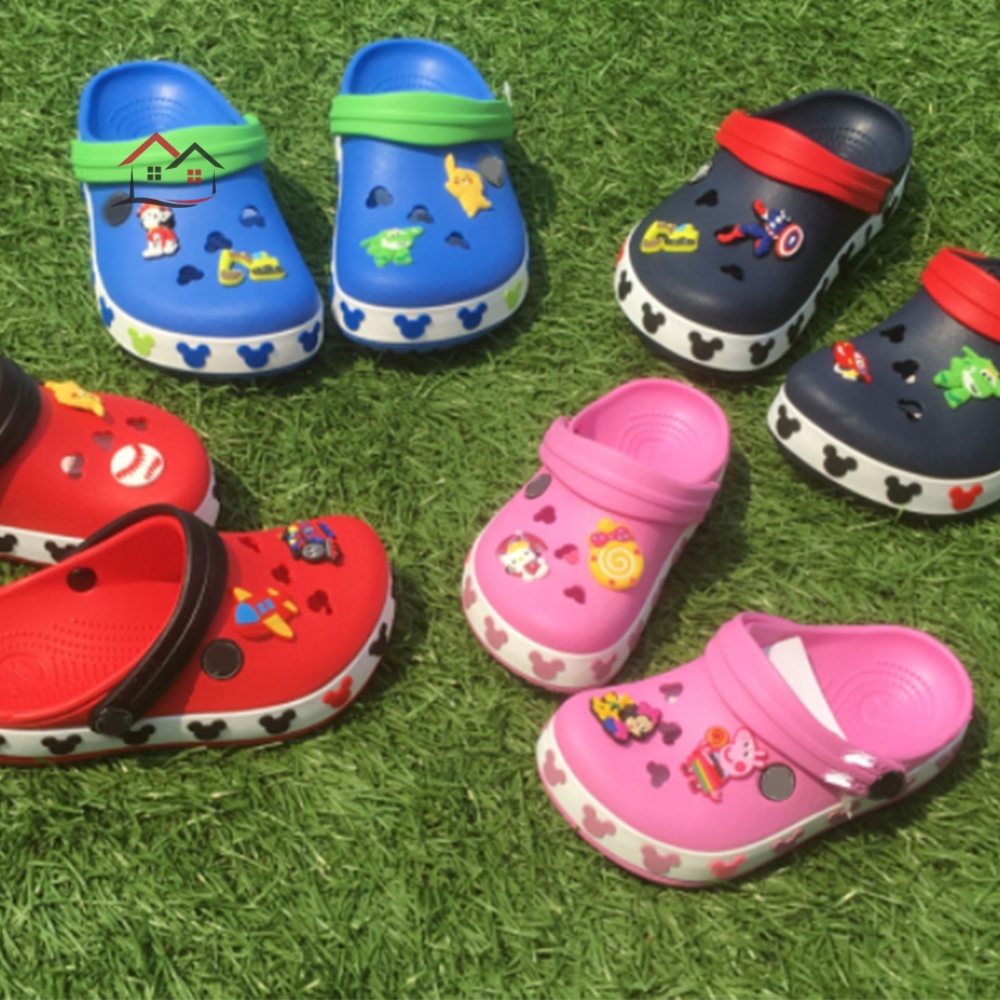 Mickey Mouse and Minnie Mouse Shoes Crocs Kid's Disney Clog for ...