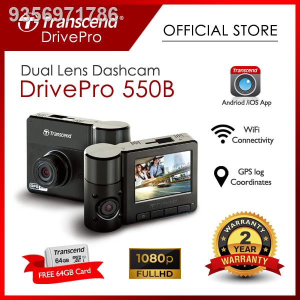 Transcend DrivePro Dashcam 550 with FREE Transcend Micro SD 32GB