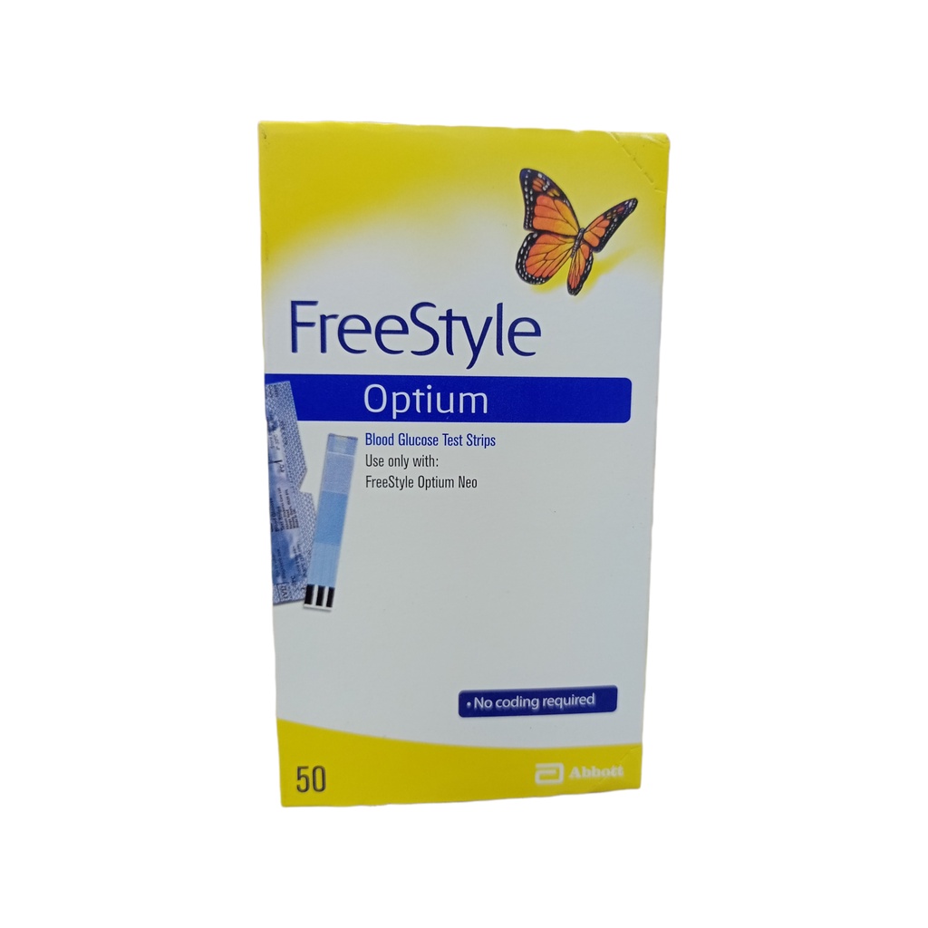 Freestyle Optium Blood Glucose Test Strips (1 box 50pieces) Shopee Philippines