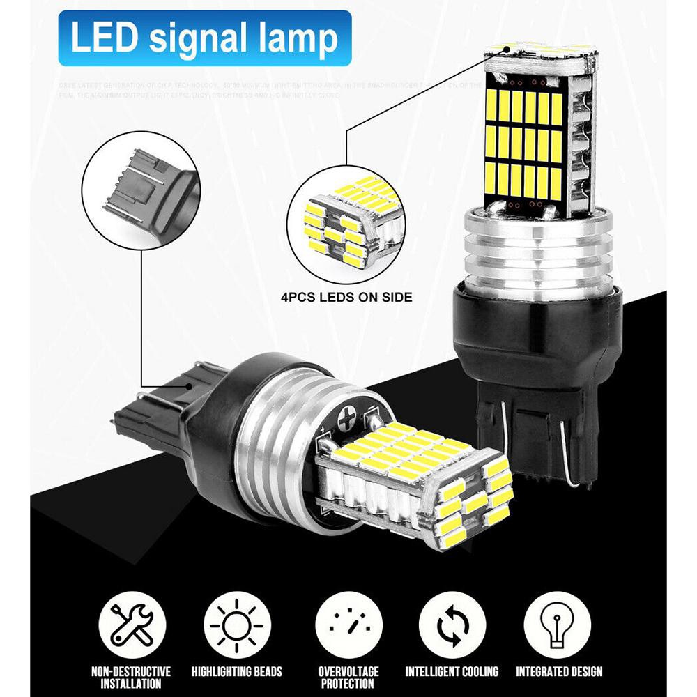 T20 White Reverse Brake Tail LED Bulb Light Signal Lamp 12V | Shopee ...