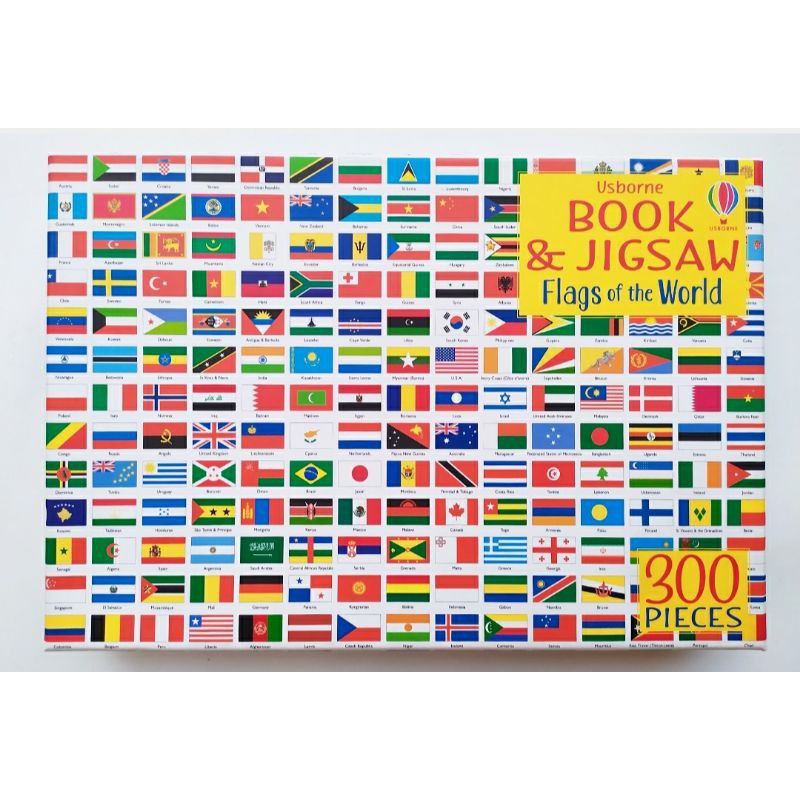 Usborne Book & Jigsaw - Flags of the World (300 pieces) | Shopee ...