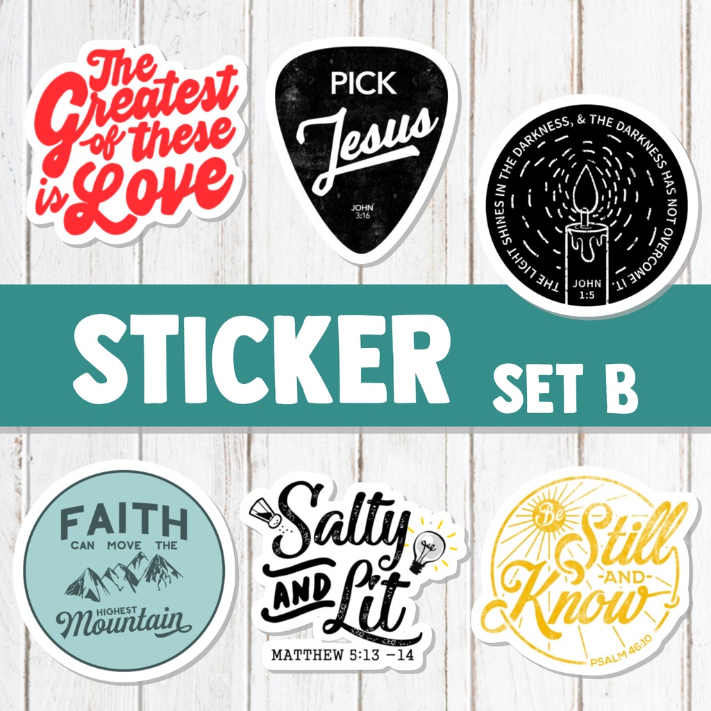 Christian Sticker Bible Verse Sticker Printed for Gifts Gadgets and ...