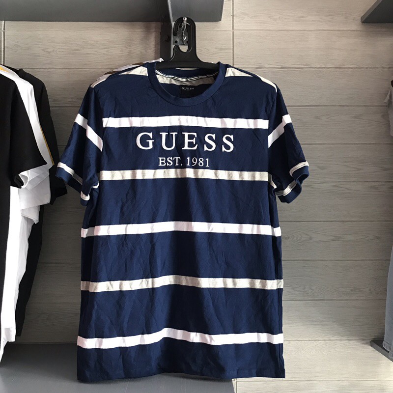 Guess men's 2024 striped t shirt