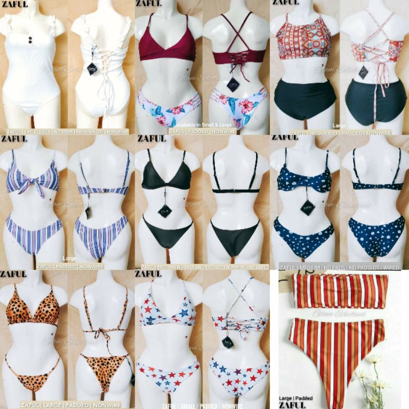 Zaful 2025 bikini sizes