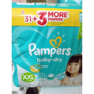 Pampers 34 best sale pcs price