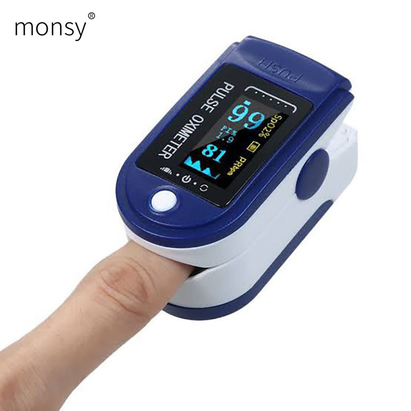 Monsy Finger Pulse Oximeter Monitor Meter Clip Pulse Oximetry Blood ...