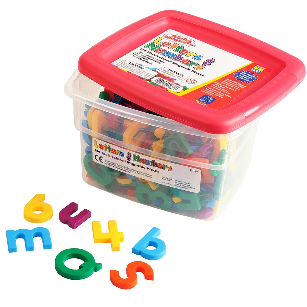 Educational Insights EI1638 AlphaMagnets and MathMagnets Multicolored ...