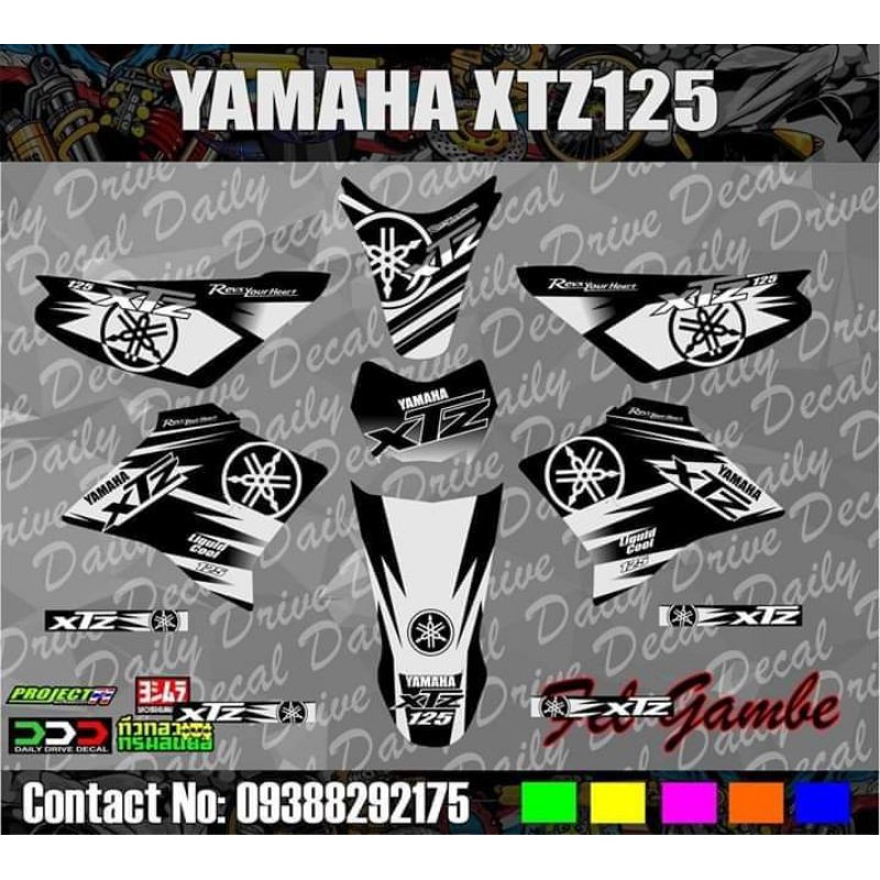 yamaha xtz 125 decals Shopee Philippines