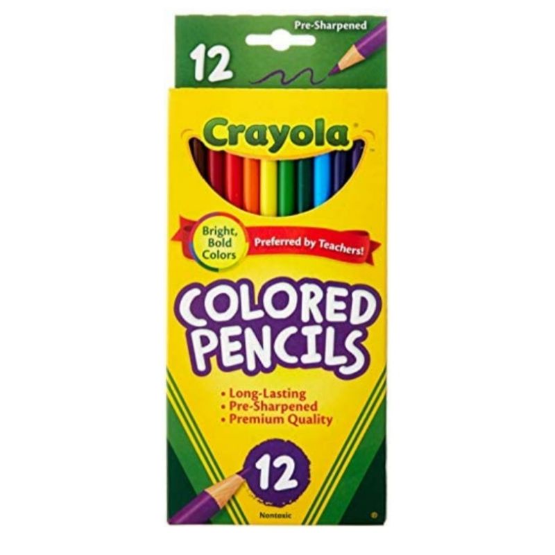 Crayola Colored Pencils, 12-count, assorted colors | Shopee Philippines