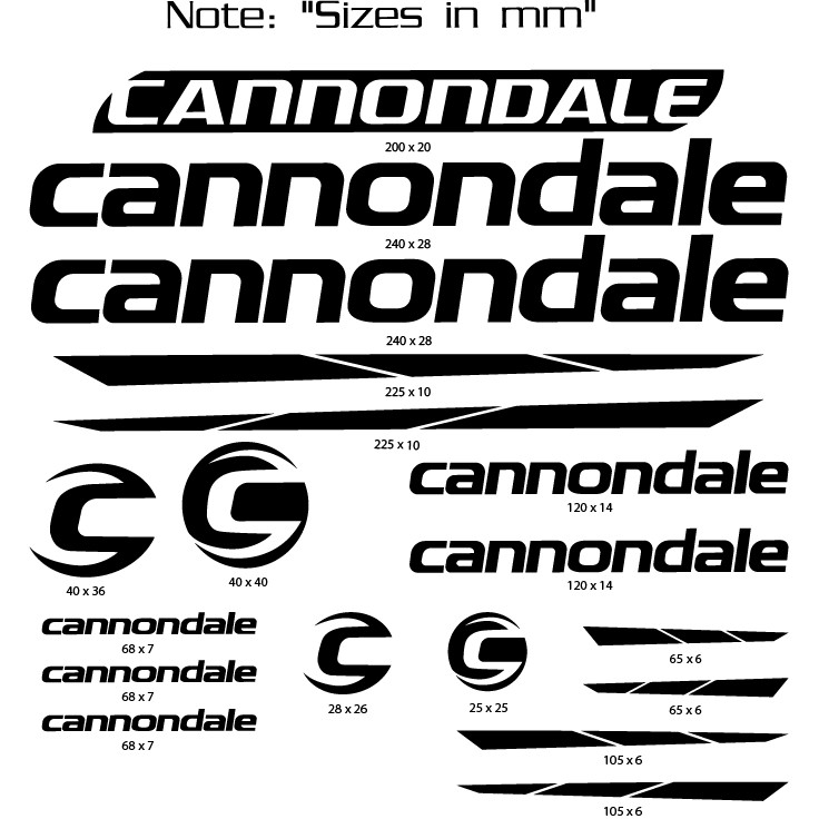 Cannondale Bike Frame Decals Shopee Philippines