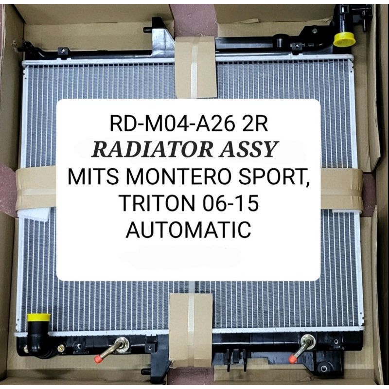 Radiator Assembly for Mits Montero Sport, Triton (2006-2015) AT (2R ...
