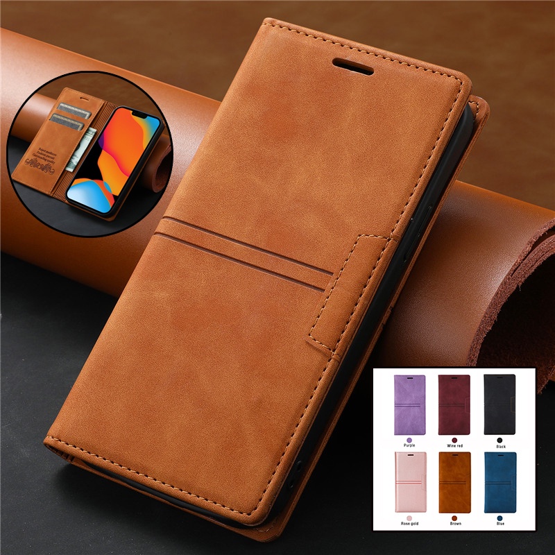 Back Cover Samsung Leather Case Note 10 Plus Samsung Phone