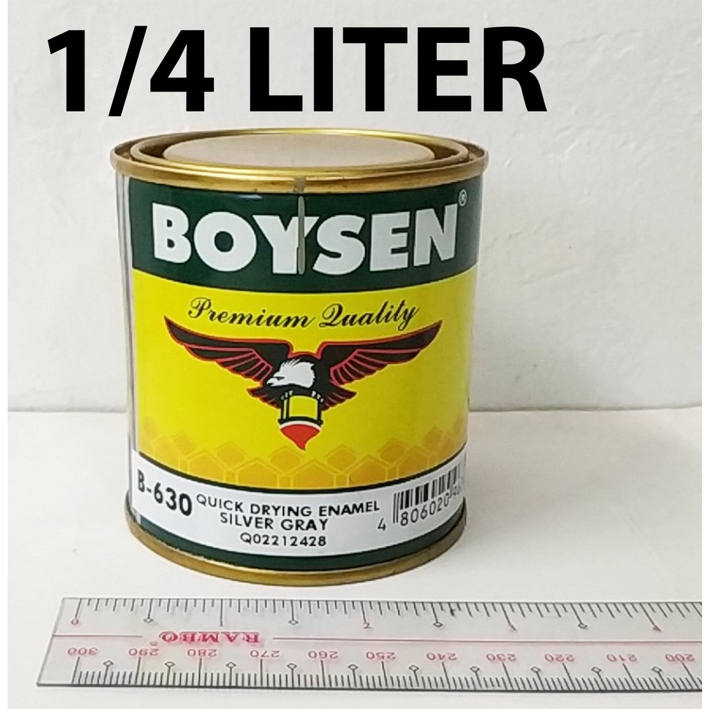 BOYSEN QDE SILVER GRAY B-630 SILVER GREY ( 1/4 LITER ) FOR WOOD AND ...