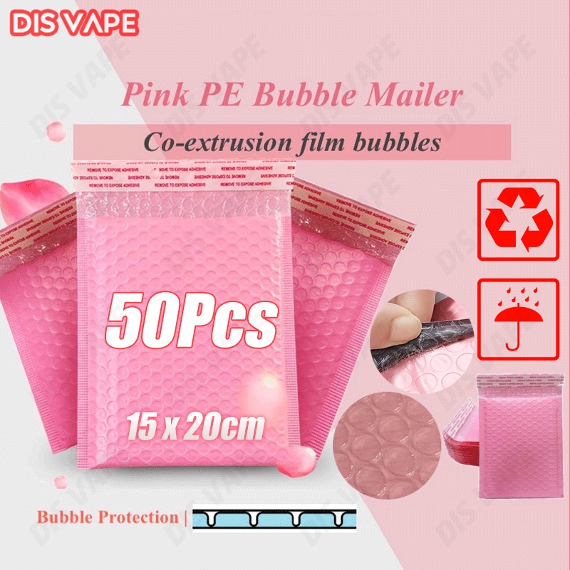 15x20cm Pink Bubble Mailer Envelope Pink Bubble Wrap Mailer Courier Bag