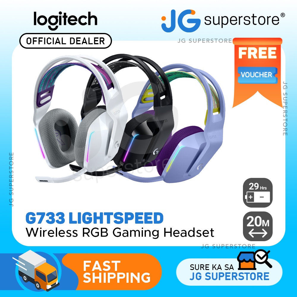 Logitech G733 LIGHTSPEED Wireless Gaming Headset For PS4,, 56% OFF