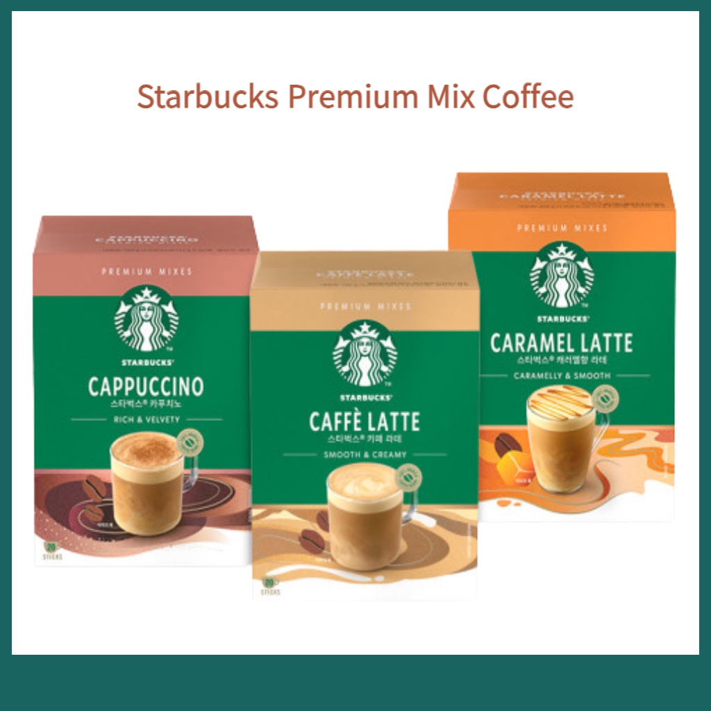Starbucks Premium Mix Coffee /Latte Caramel Cappuccino Instant Stick