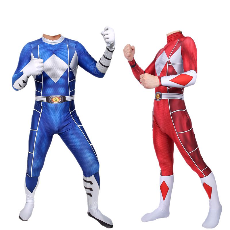 Power Rangers Unisex Bodysuit Spandex Costume In Soft Material For Ages ...