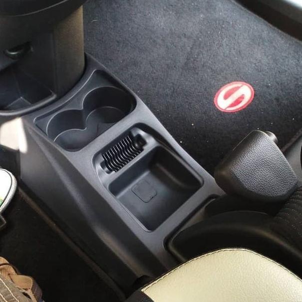 HITAM Console Box Sigra Black Consoalbox Central Car Console Box